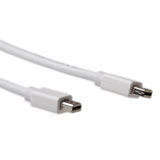 Advanced cable technology Mini DisplayPort Male - Mini DisplayPort male cableMini DisplayPort Male - Mini DisplayPort male cable (AK3961)